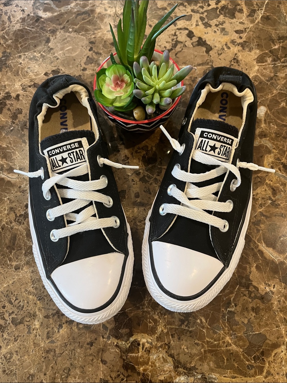 Converse Chuck Taylor All Star Shoreline Black Slip-On Sneakers Women’s size 7